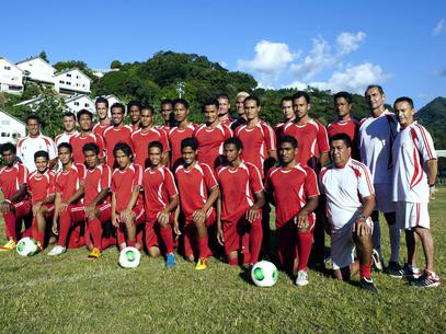 La selección de Tahití. FOTO:deportes.terra.es
