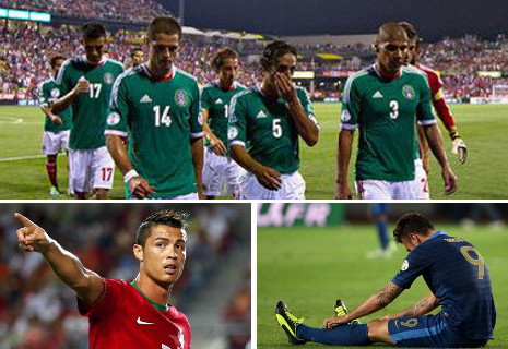 México, Portugal y Francia ven peligrar su presencia en el Mundial.